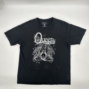 Queen Official Band Graphic T-Shirt Black XL Licensed 2024 Rock Tee Unisex